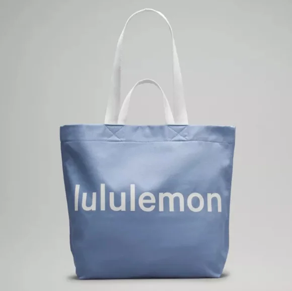 NWT Lululemon Double-Handle Canvas Tote Bag 17L Oasis Blue/Vapor - Picture 1 of 5